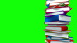 Video: Colorful Books Stack (Loop on Green Screen) Colorful Books Stack (Loop on Green Screen)