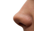 Foto: girl's nose. macro girl's nose. macro