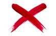 X marks the spot paint brush cross