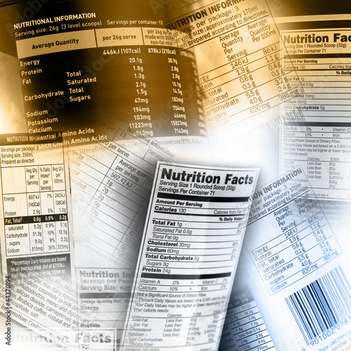 Photo: Nutrition information Nutrition information
