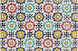 Photo : Colorful mosaic decoration in Rabat, Morocco Colorful mosaic decoration in Rabat, Morocco
