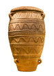 Minoan storage jar from Knossos palace (1450-1400 B.C.) isolated