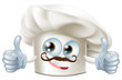 Happy cartoon chef character