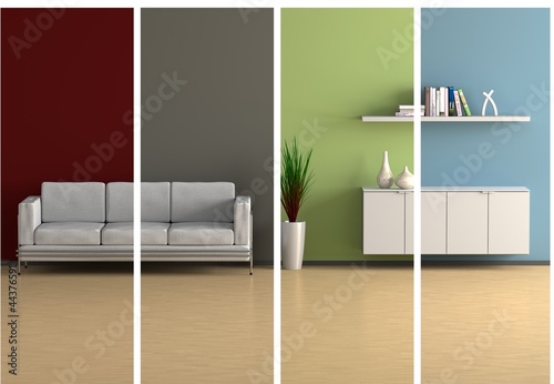 Illustration: Collage Wohnraum Collage Wohnraum