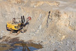 Excavator on the opencast
