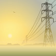 Electrical Power Lines And Pyl...