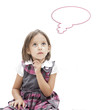 Photo: thinking preschool girl thinking preschool girl