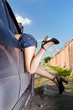 girl hitchhiker