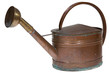 Alte Kupfergießkanne mit Messing Brausekopf
