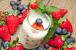 Yogurt with berries