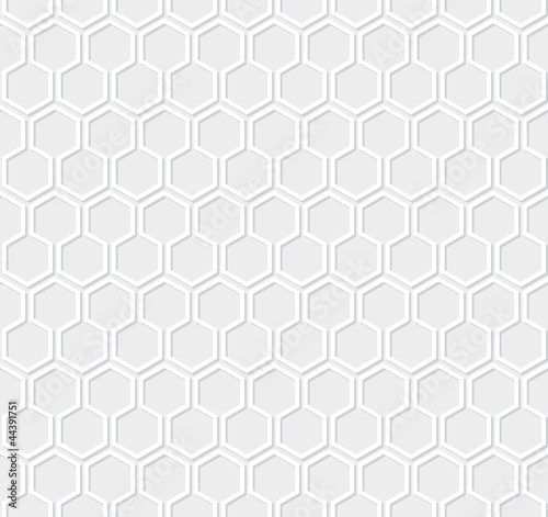 Vector: White honeycomb pattern on gray background White honeycomb pattern on gray background