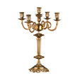Vintage candlestick isolated on white