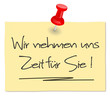 Zettel - Zeit nehmen