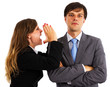 Two  business colleagues having an argument
