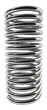 Metal spring isolated on white background.