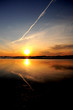 jetstream over sunset