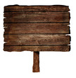Wooden sign