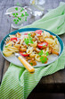 Nudelsalat mit Pfifferligen
