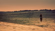 Video: a woman goes to the horizon a woman goes to the horizon