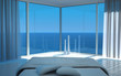 Illustration: Extravagant Exclusive Design Bedroom with sea view Extravagant Exclusive Design Bedroom with sea view