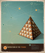 Retro Infographic template design