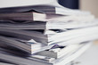stack of magazines closeup