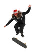 Skateboarder Jumping