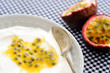 Yoghurt with passionfruit