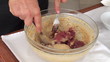 Steak tartar preparing
