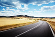 asphalt road in Tuscany Italy
