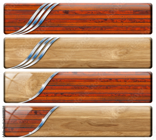 Illustration: Four Horizontal Vintage and Modern Headers Four Horizontal Vintage and Modern Headers
