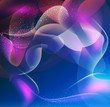 futuristic vector, blue abstract background