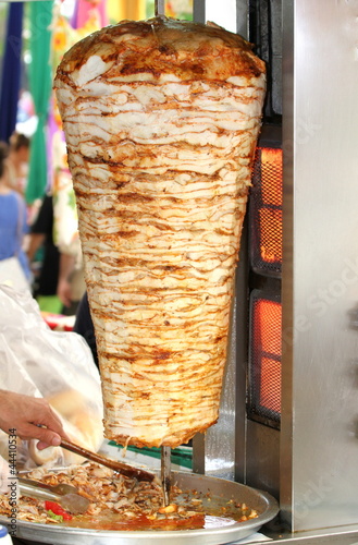 Photo: Turkish chicken doner kebab Turkish chicken doner kebab