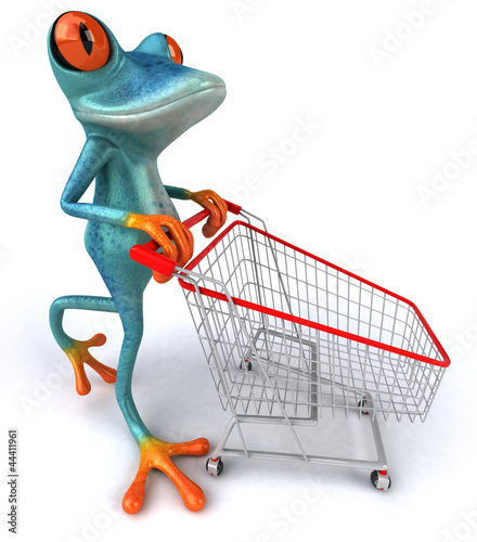 Illustration: Blue frog Blue frog