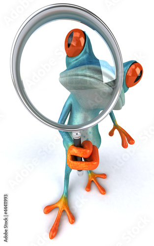 Illustration: Blue frog Blue frog