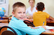 Boy at lesson