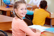 Adorable schoolchild