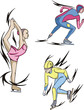Figure skating, Speed skating and Short track speed skating