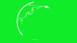 Video: Animation of a rotating Earth being drawn on a green screen. Animation of a rotating Earth being drawn on a green screen.