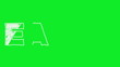 Video: Animation of the word Earth being drawn on a green screen. Animation of the word Earth being drawn on a green screen.