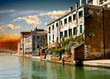 View of Venice at sunset
