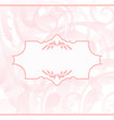 Ornamental wedding or baby card