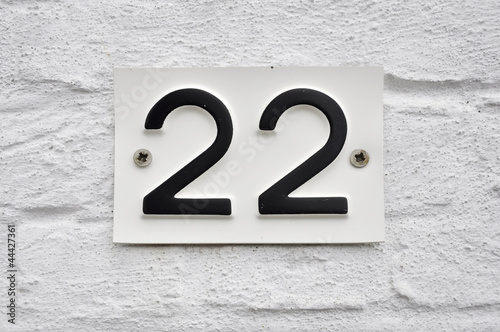 Photo: Hausnummer 22 Hausnummer 22