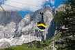 Cableway running through the mountains
