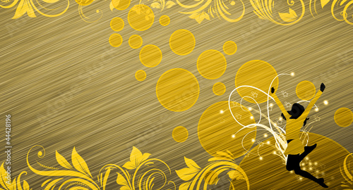 Illustration: Cheerleader background Cheerleader background