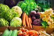 Vegetables at a market stall