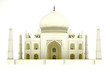 3d illustration of world famous Taj Mahal monument