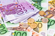 Viele Euro Geldscheine
