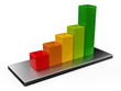 3D colorful bar chart