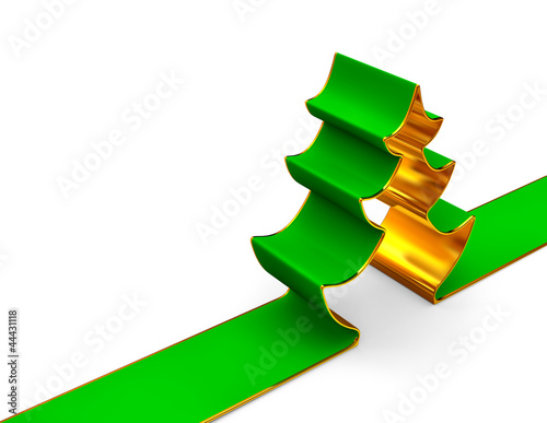 Illustration: A Christmas-tree as symbol of Christmas A Christmas-tree as symbol of Christmas